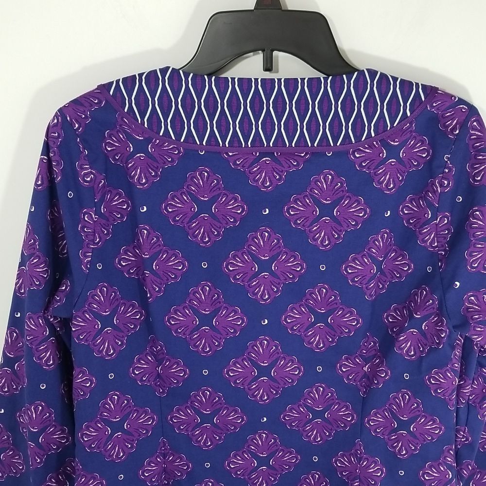 {Vineyard Vines} Purple Shell Tunic Top Size 10 - Picture 5 of 10